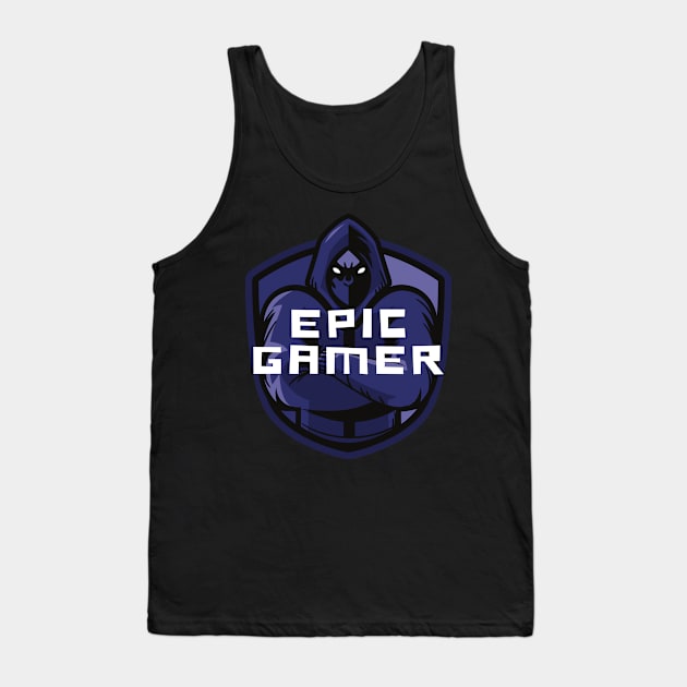 EPIC GAMER, VIDEO GAMER, GAME PLAYER Tank Top by KutieKoot T's